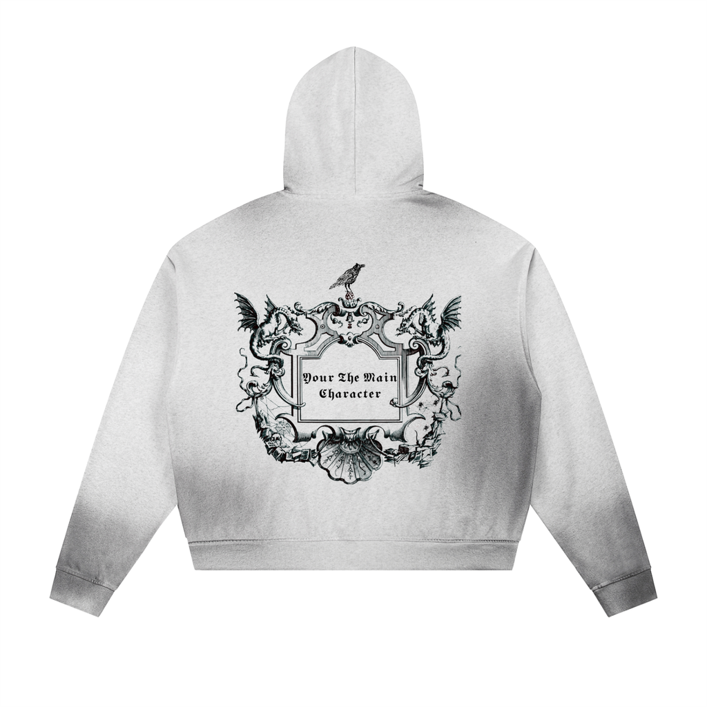 WE WILDIN Frayed Zip Hoodie