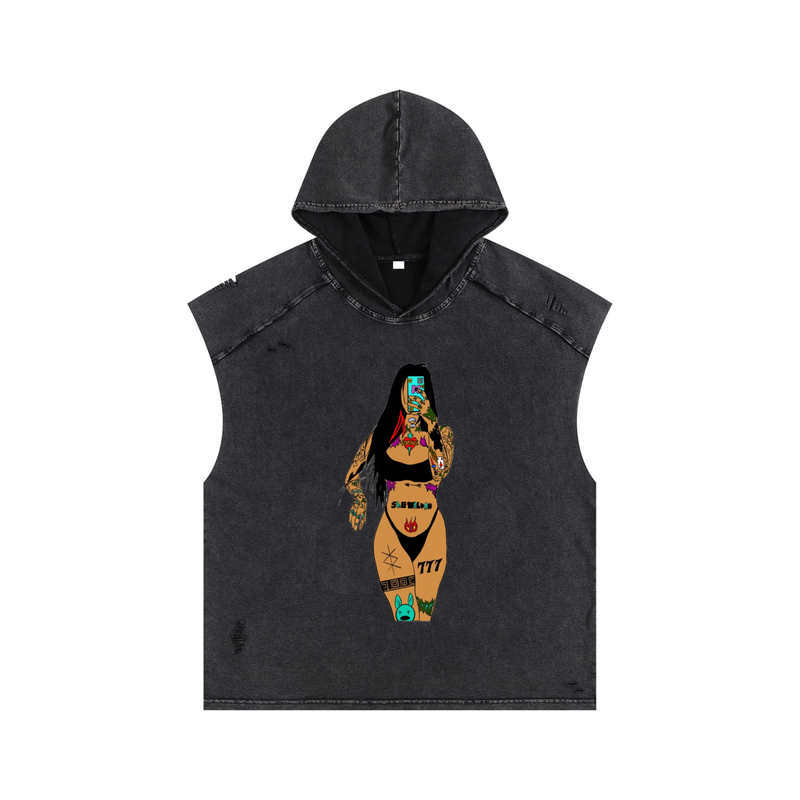 WE WILDIN Hooded Tank