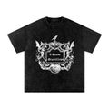 WE WILDIN Snow Washed Tee — Black