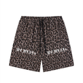Unisex Heavyweight Leopard Drawstring Shorts