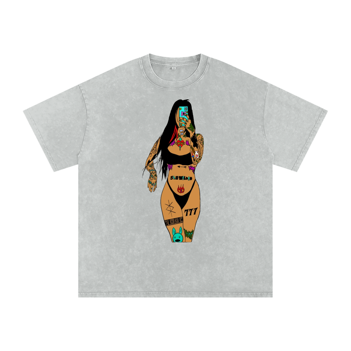 WE WILDIN Snow Washed Tee