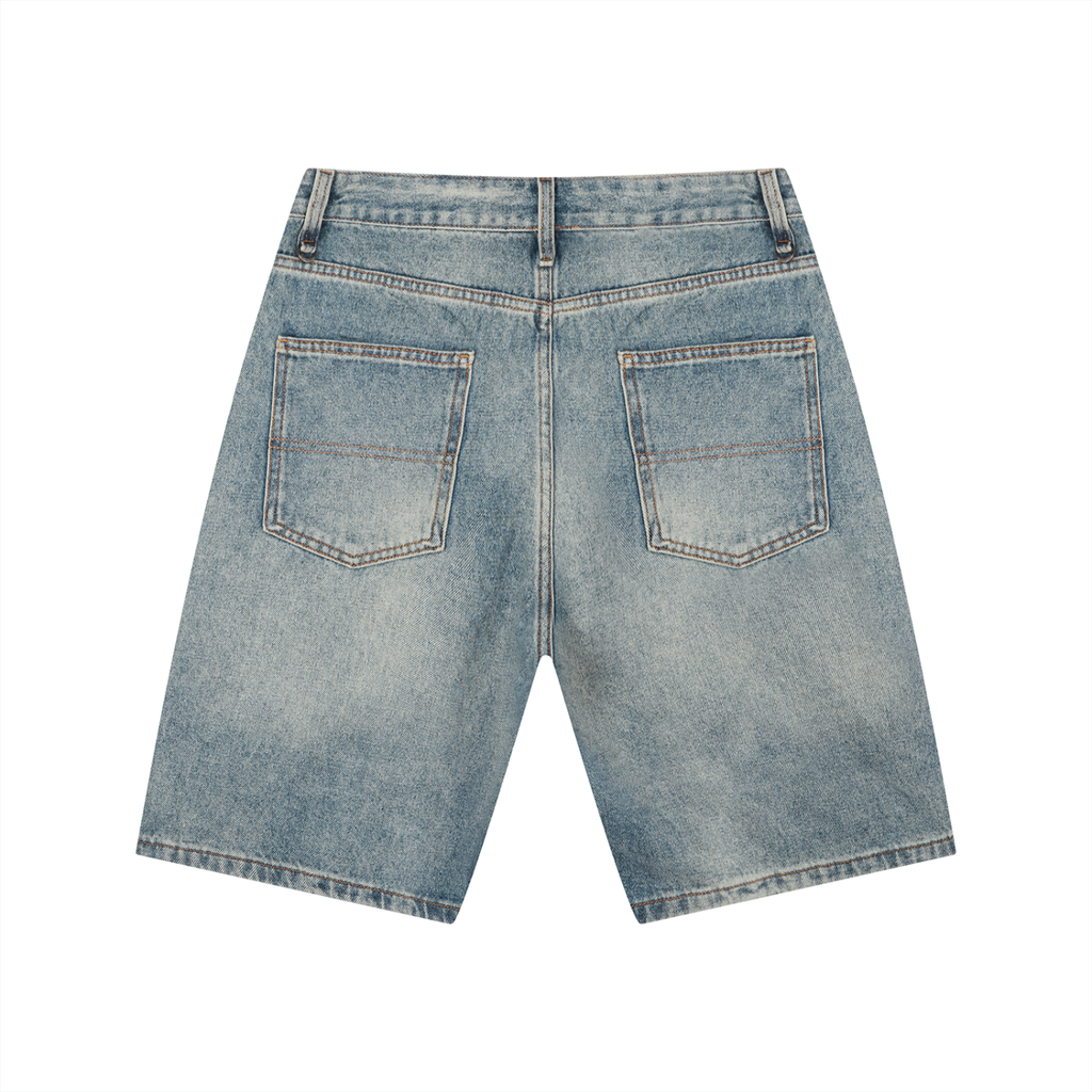 WE WILDIN Vintage Wash Denim Shorts