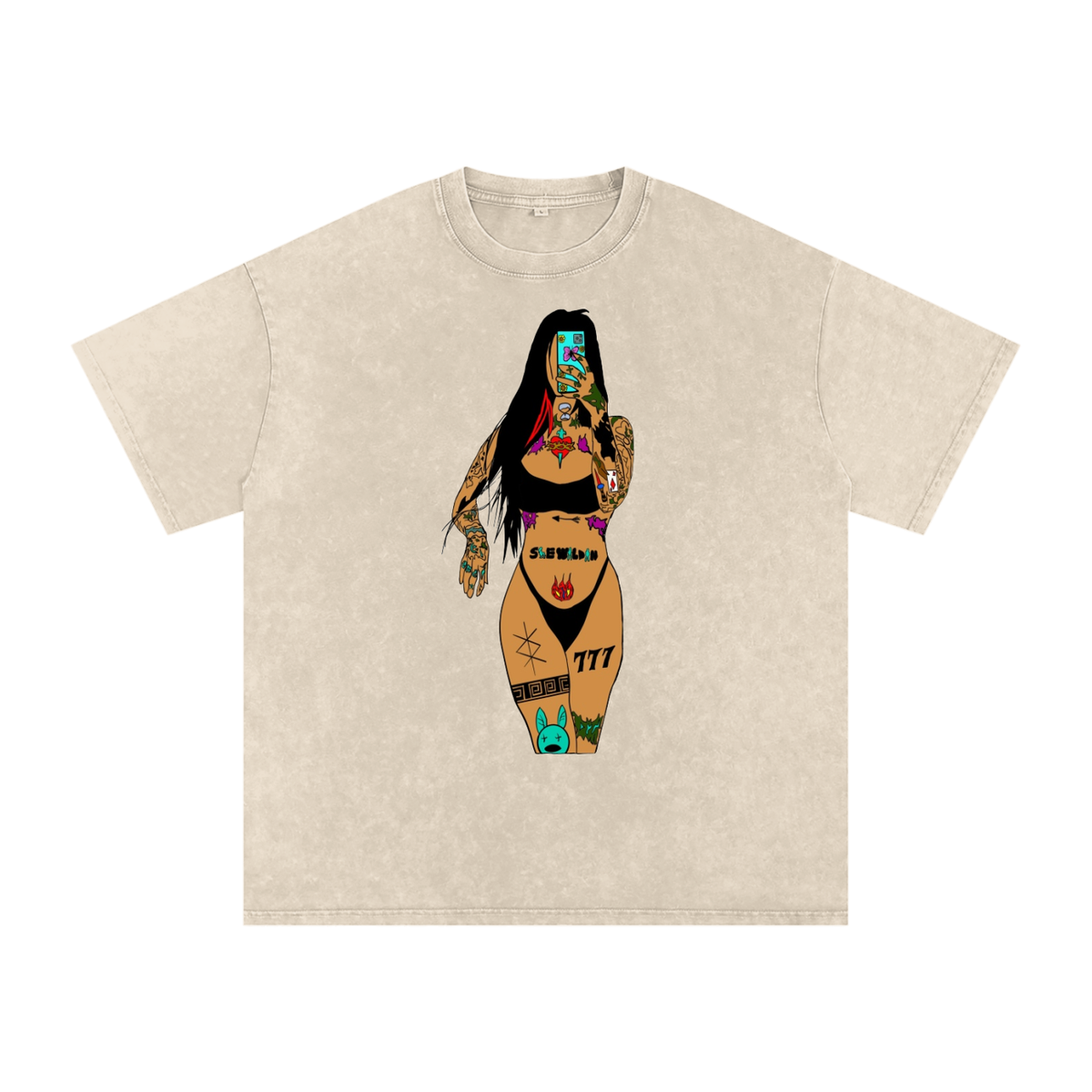WE WILDIN Snow Washed Tee