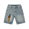 WE WILDIN Vintage Wash Denim Shorts
