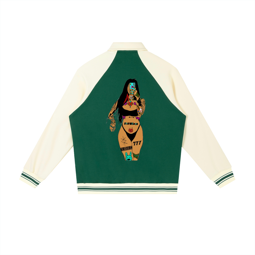 WE WILDIN Raglan Baseball Jacket