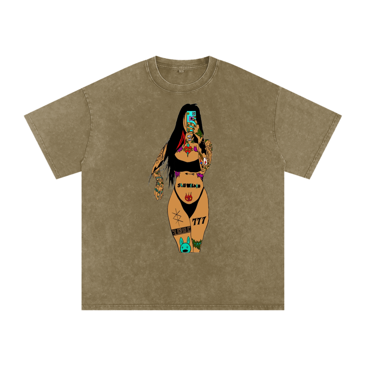 WE WILDIN Snow Washed Tee