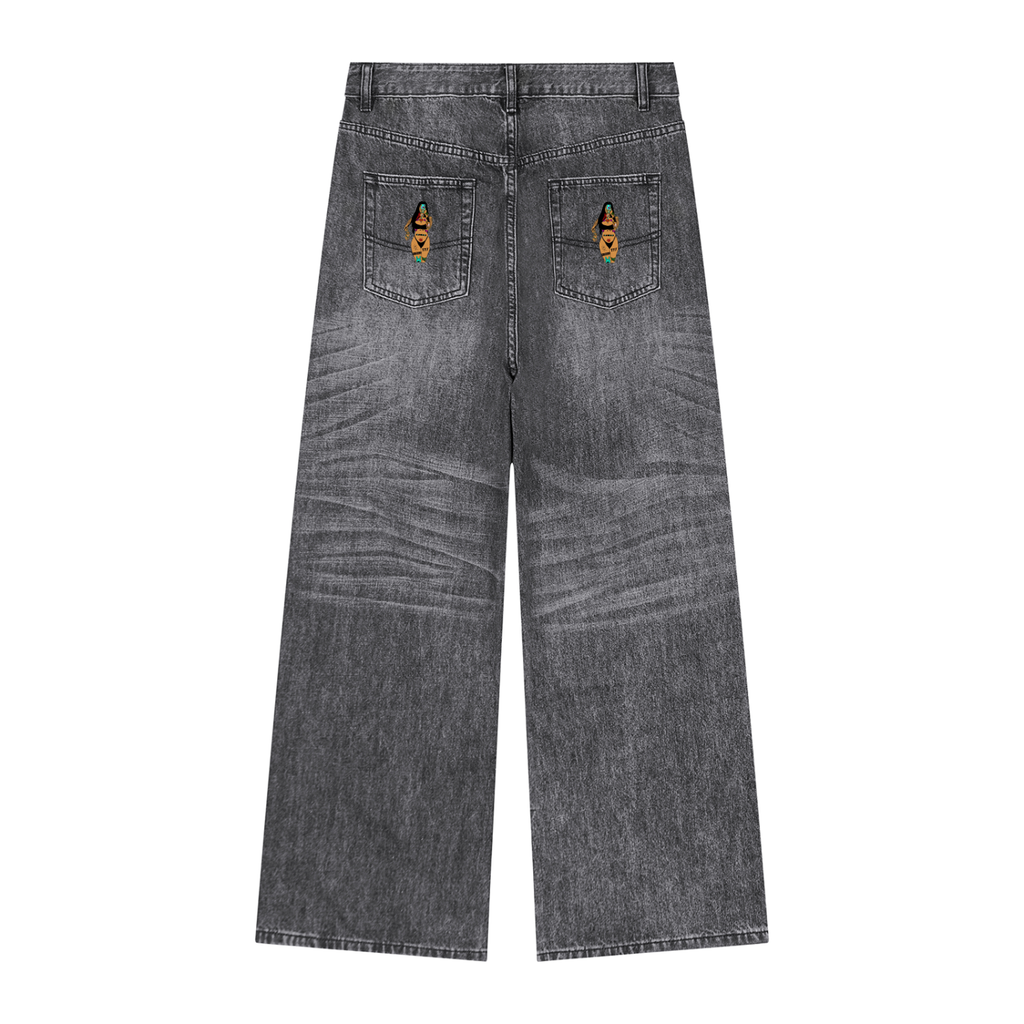 Men's Vintage Wash Denim Jeans