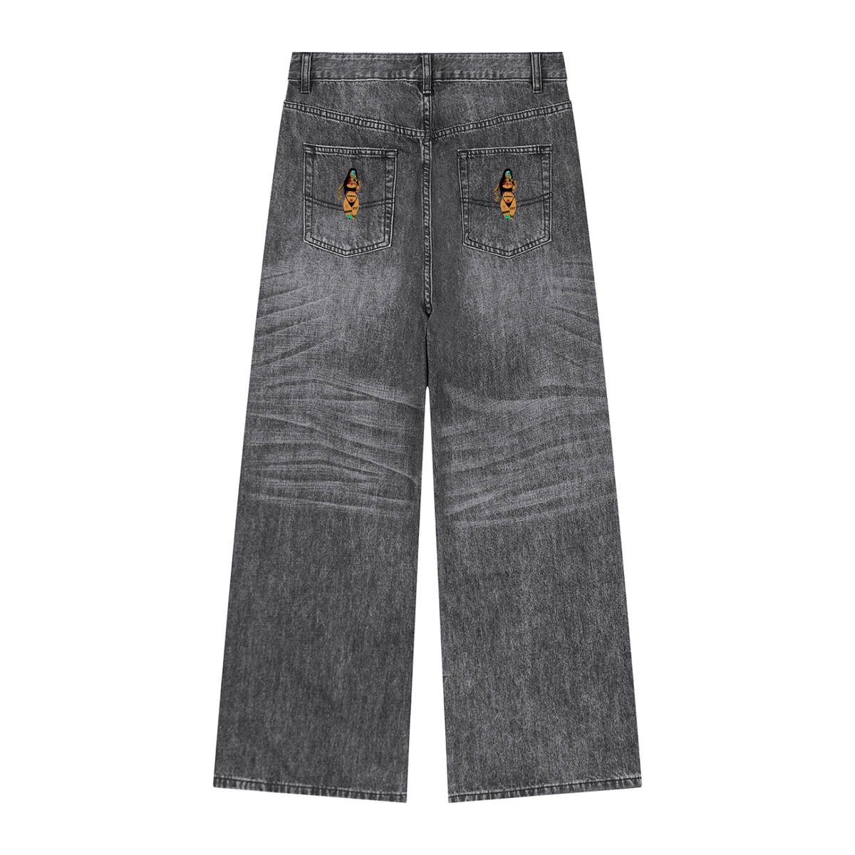 Men's Vintage Wash Denim Jeans