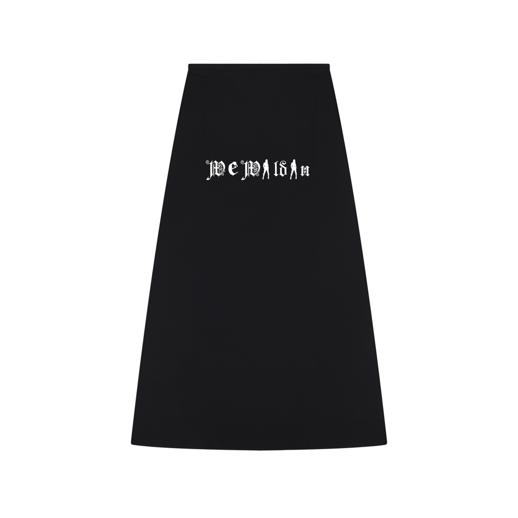 Women's Solid Color Knit Maxi Skirt